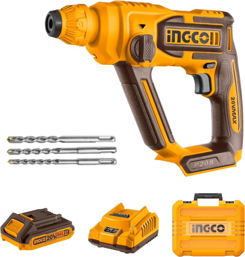 Marteau perforateur 20V 2A SDS plus ingco