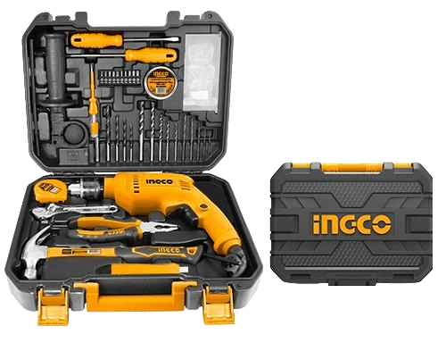 Caisse a outils 115 pcs + perceuse 680w ingco