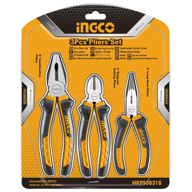 jeu de pince 3pcs ingco