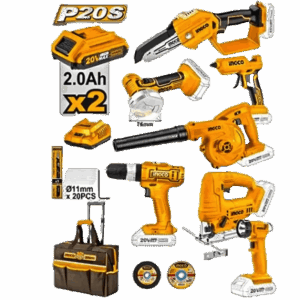 Kit combo 20V 7pcs ingco
