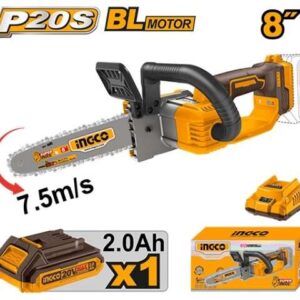 Tronçonneuse 20v 2A 8" 20cm ingco