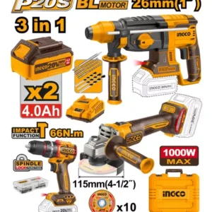 Kit combo 20v 3 pcs ingco