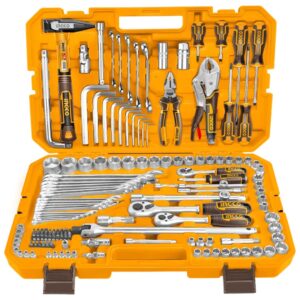 Ensemble d'outils à main 142 pièces 1/2" et 3/8" ingco