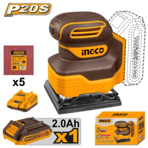 Ponceuse à feuille 20V ingco
