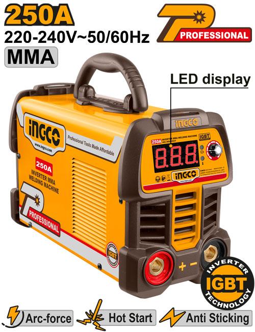 Poste à soudure 250A Ecran LCD MMA ing-mma25069