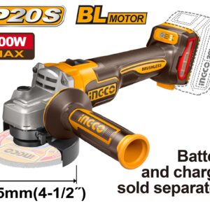 Meuleuse d'angle 20V brushless + Variateur de Vitesse sans batterie