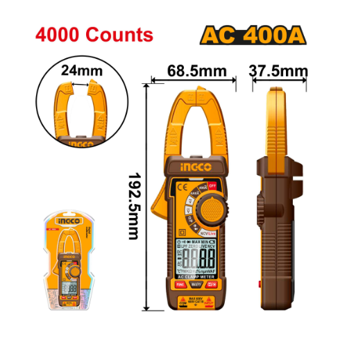 Pince ampèremétrique numérique AC – DCM62001