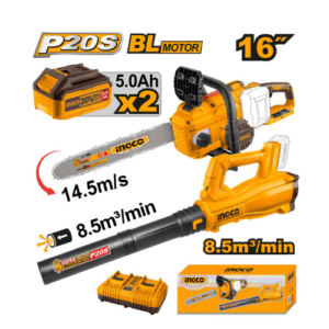 Ensemble de tronçonneuse sans fil 40 cm et souffleur sans fil 20V – COSLI240463