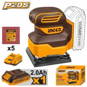 Ponceuse à feuille 20V ingco