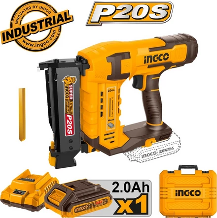 Cloueuse à broches sans fil BUILDMATE Ingco 20 V CBNLI3606