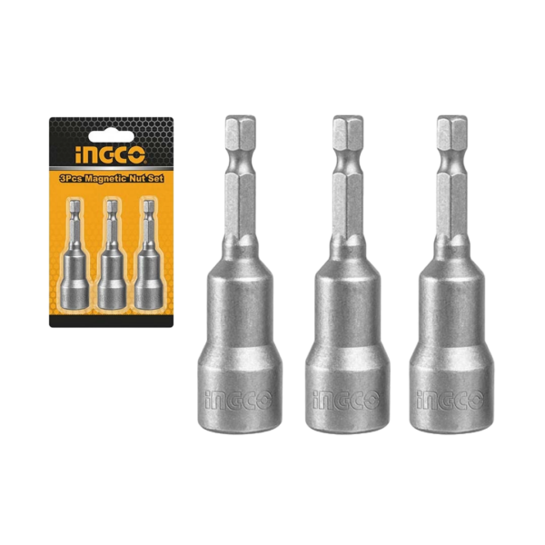 Ecrous magnétiques 3 pcs 10mm ingco