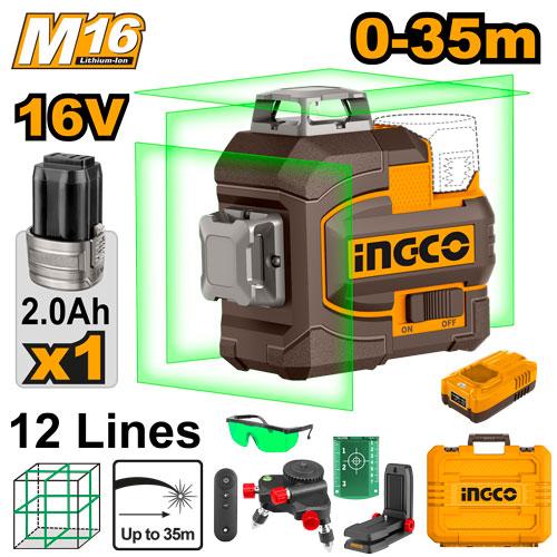 Niveau laser 3D sans fil HLL301201 ingco