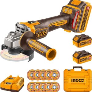 meuleuse d'angle brusheless 20V 5A avec variateur de vitesse
