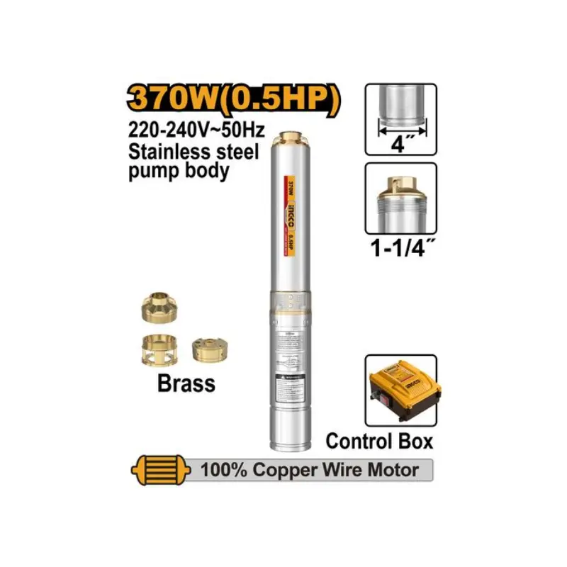 Pompe immergée 0.5HP ingco
