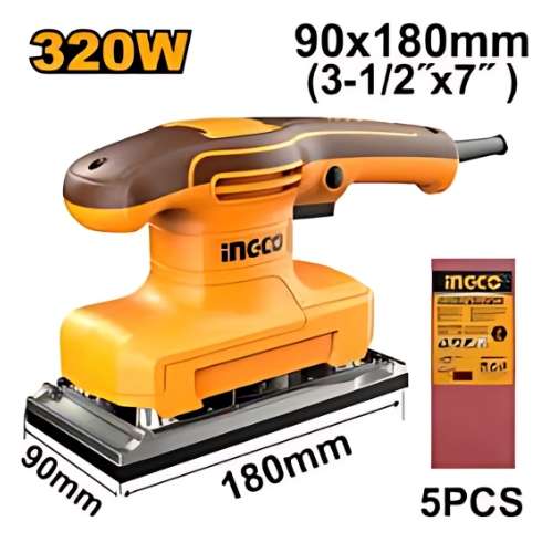Ponceuse Vibrante De Finition 320W Ingco FS3216