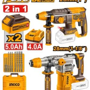 Kit combo 2 marteaux 5Ah avec accessoires