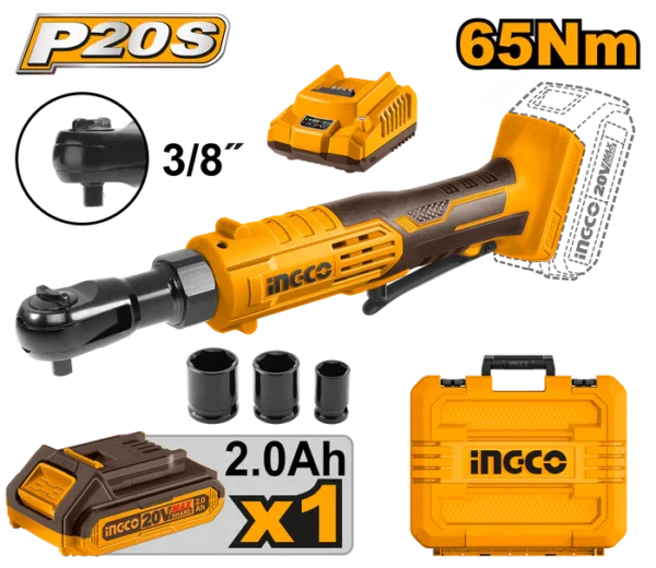 Cliquet Réversible 65Nm 20V Ingco CDRLI2060152