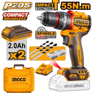 Perceuse à percussion 55NM Brushless CIDLI20558