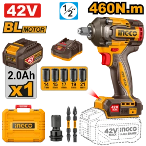 Clé à chocs 42V Brushless 460NM  INGCO