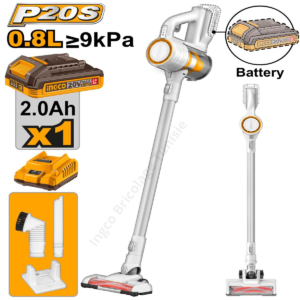 Aspirateur balai à main sans fil léger 120W INGCO