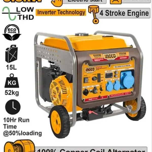 Groupe electrogene 5.5kva inverter ingco