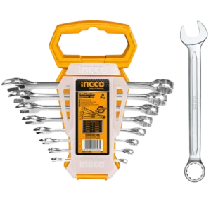 Jeu de 8 clés mixte ingco
