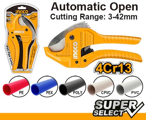 Coupe tube PVC 42mm ingco