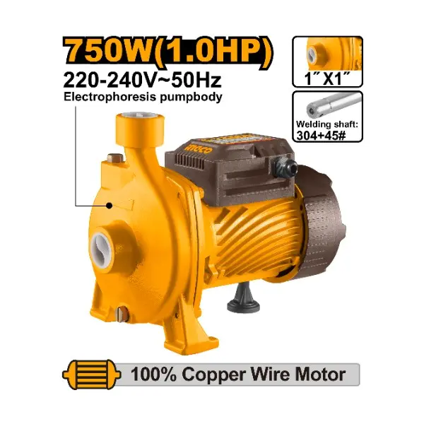 Pompe à eau centrifuge 1 CV INGCO