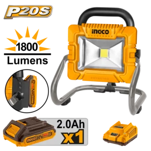 Projecteur de Chantier LED 20W, 900-1800LM INGCO