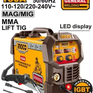 Poste soudure 160A inverter MAG/MIG/MMA/TIG INGCO