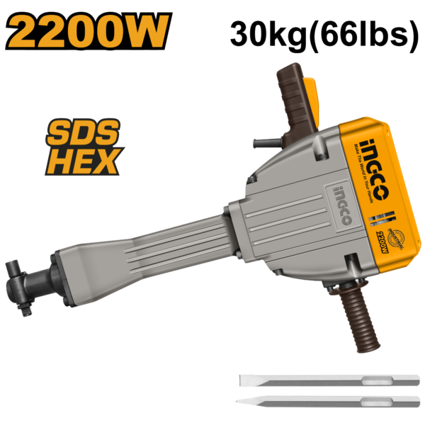 Marteau piqueur 30Kg ingco 2200W