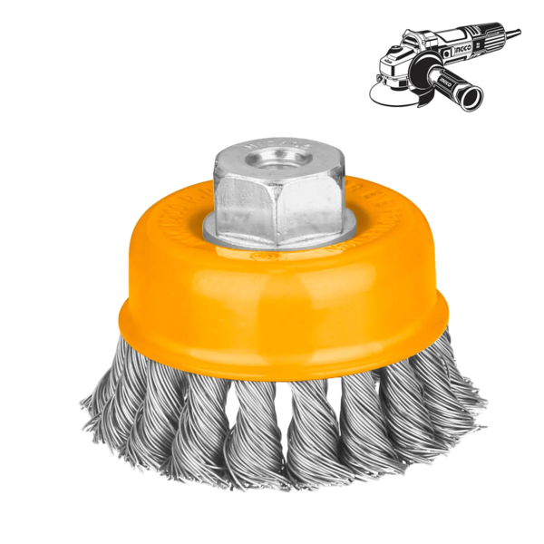 Brosse à tasse 75mm ingco