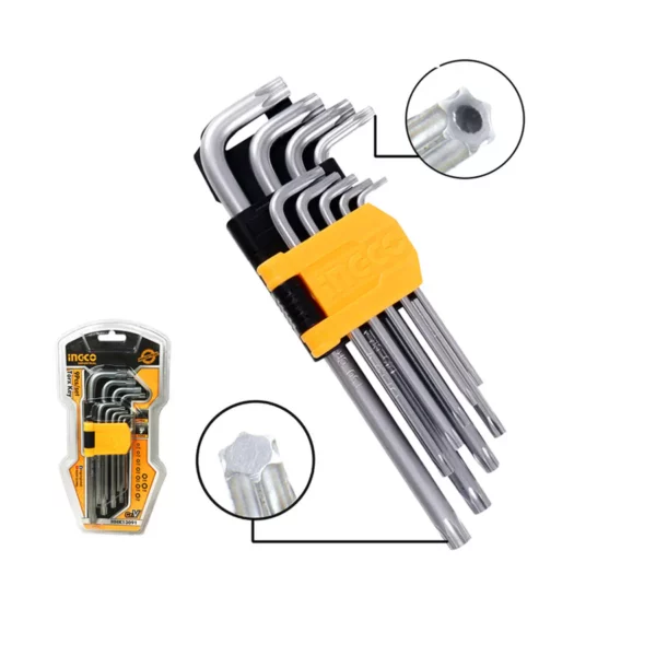 Jeu de 9 cle torx INGCO