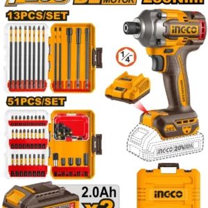 Clé à chocs 285NM (1/4″) 64 accessoires