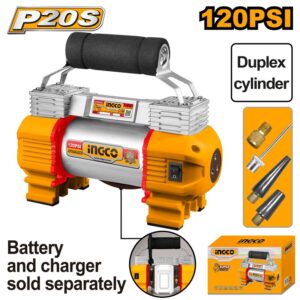 Compresseur d’air automatique 20V – 120 PSI INGCO
