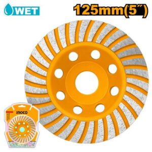 Disque boisseau diamanté 125mm INGCO