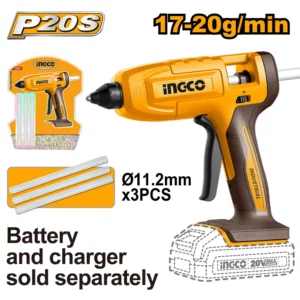Pistolet à Colle sans Fil 17-20g/min INGCO