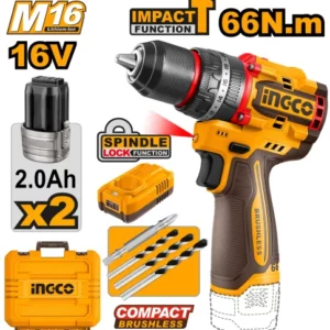 Perceuse Visseuse 16V brushless 66NM INGCO