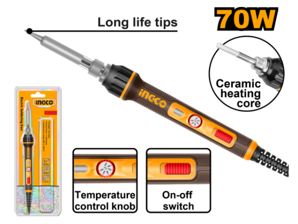 Fer a souder 70w à température contrôlée INGCO