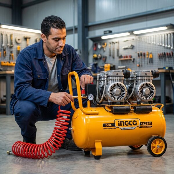 Compresseur d'air Ingco AC255081E 50 litres 1.1 Kw