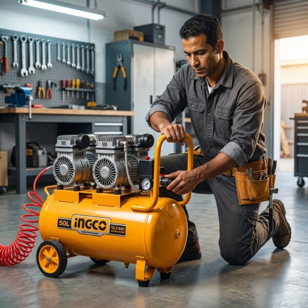 Compresseur d'air Ingco AC255081E 50 litres 1.1 Kw