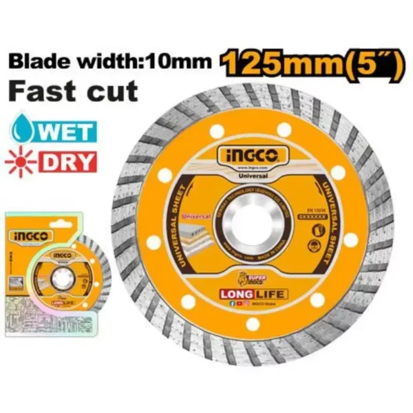 Disque diamanté 125mm pour pierres INGCO
