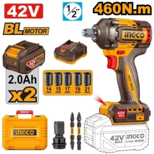 Clé à chocs 460Nm 42V (1/2 po) Brushless INGCO
