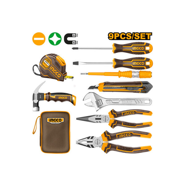 Jeu d'Outils à Main 9 Pièces INGCO