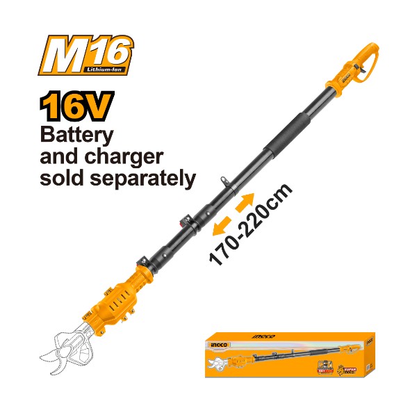Perche d'extension pliable pour secateur 16V