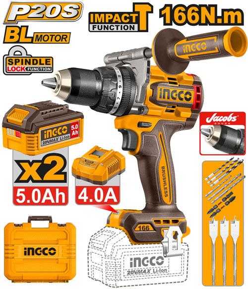 perceuse à Percussion 5Ah Brushless 166Nm
