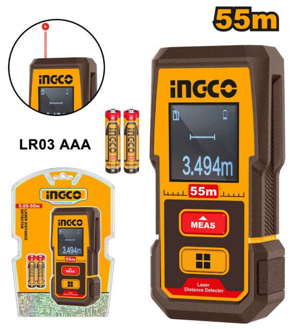 Télémètre Laser 55 Mètres INGCO
