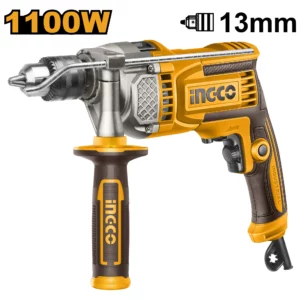 Perceuse à percussion 13 mm, 1100 W, vitesse variable 3000 tr/min, INGCO