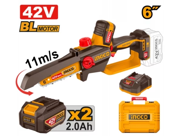 Tronçonneuse à Chaine 42V 30cm INGCO
