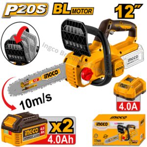 Tronçonneuse sans fil 20V 12" Brushless INGCO